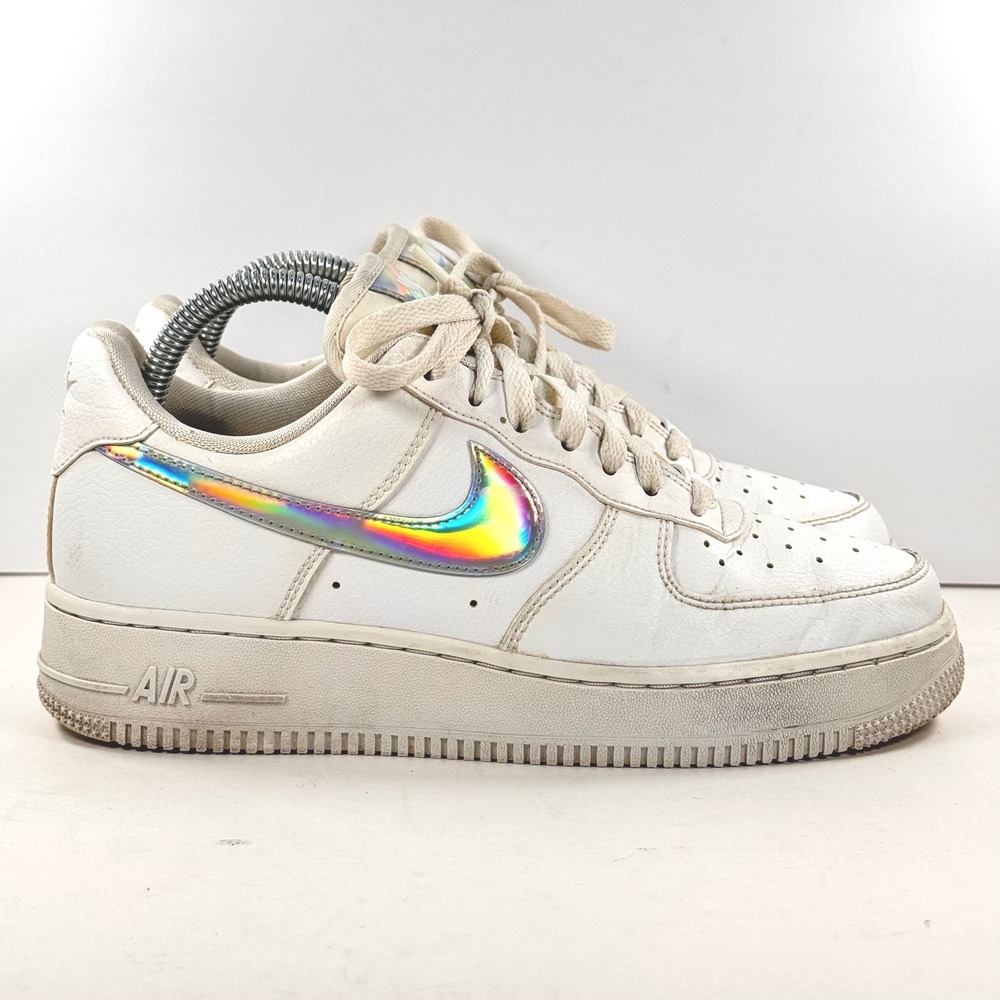Nike Air Force‎ 1 Low White Iridescent Holographic CJ1646-100 Womens 7.5